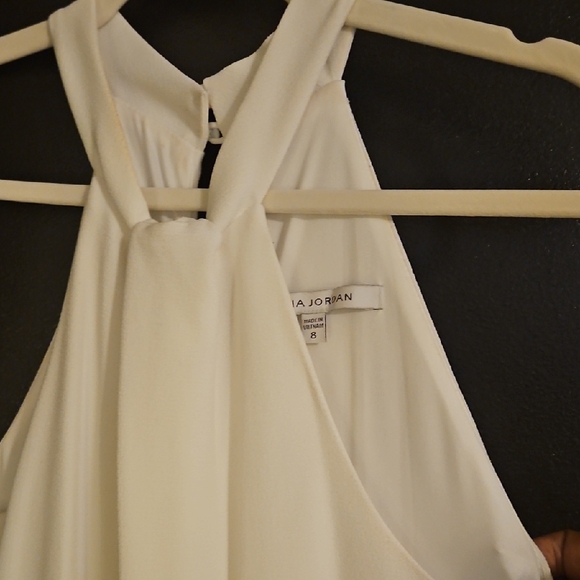 Julia Jordan White Halter Jumpsuit - Picture 1 of 5